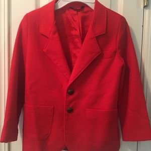 4/20$ Boys’ Size 7 Holiday Red Suit Jacket